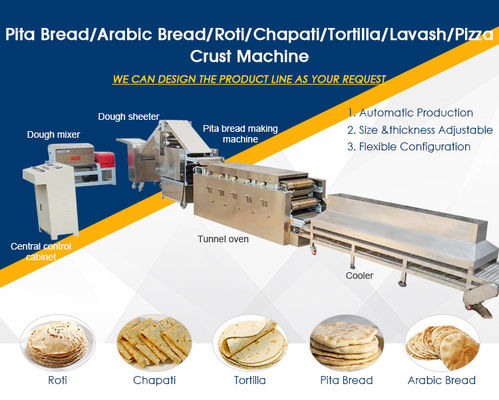 Produttore di tortilla elettrico d'argento per la macchina per il pane di pita di grado professionale